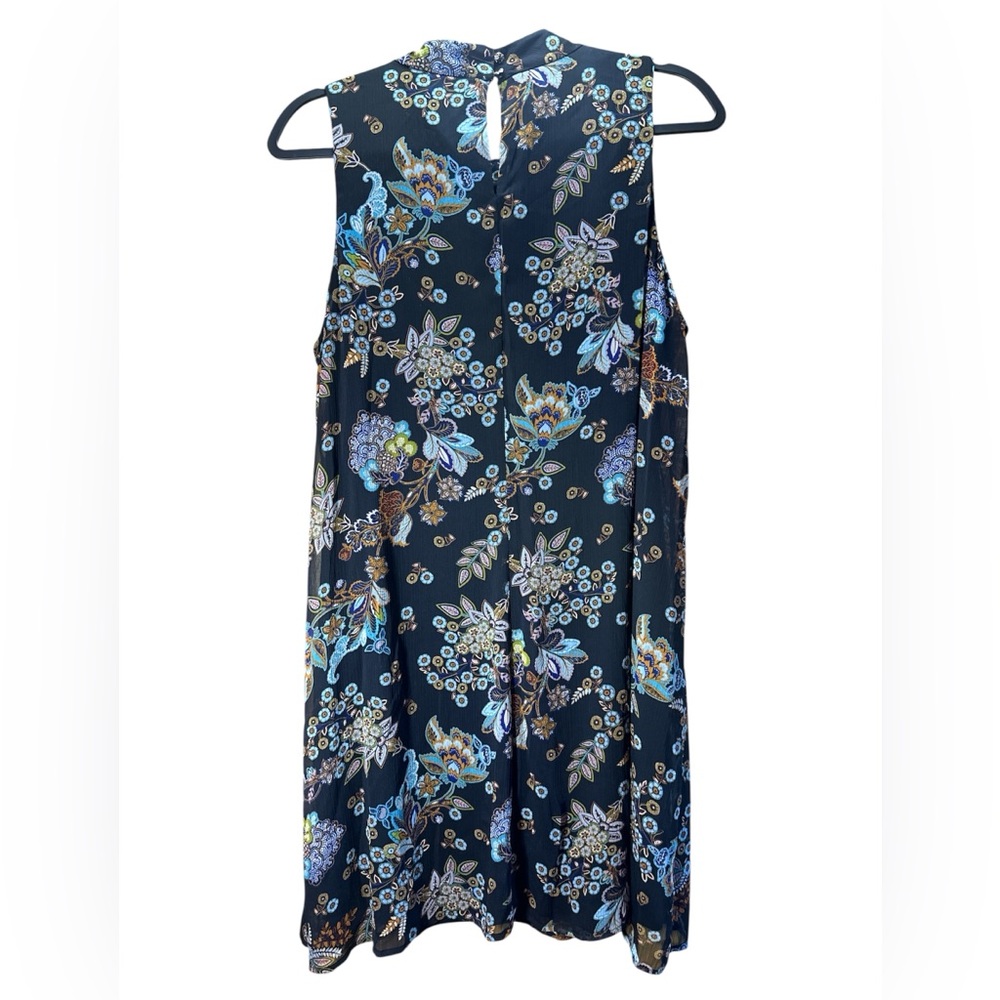 Tommy Hilfiger Floral Mock Neck Shift Dress Romantic Classic 14 - Picture 2 of 7